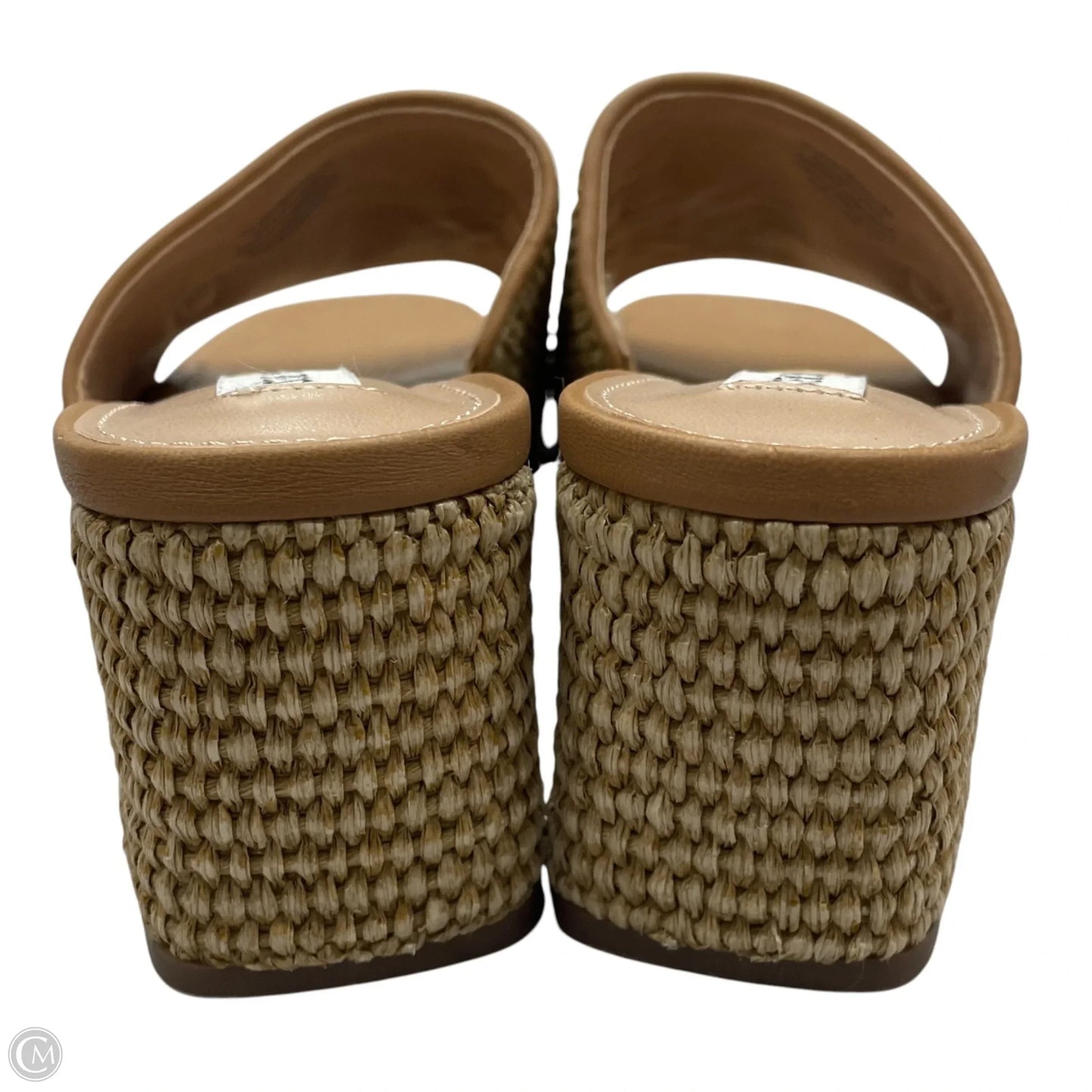Sandals Heels Block By Steve Madden In Tan, Size: 8