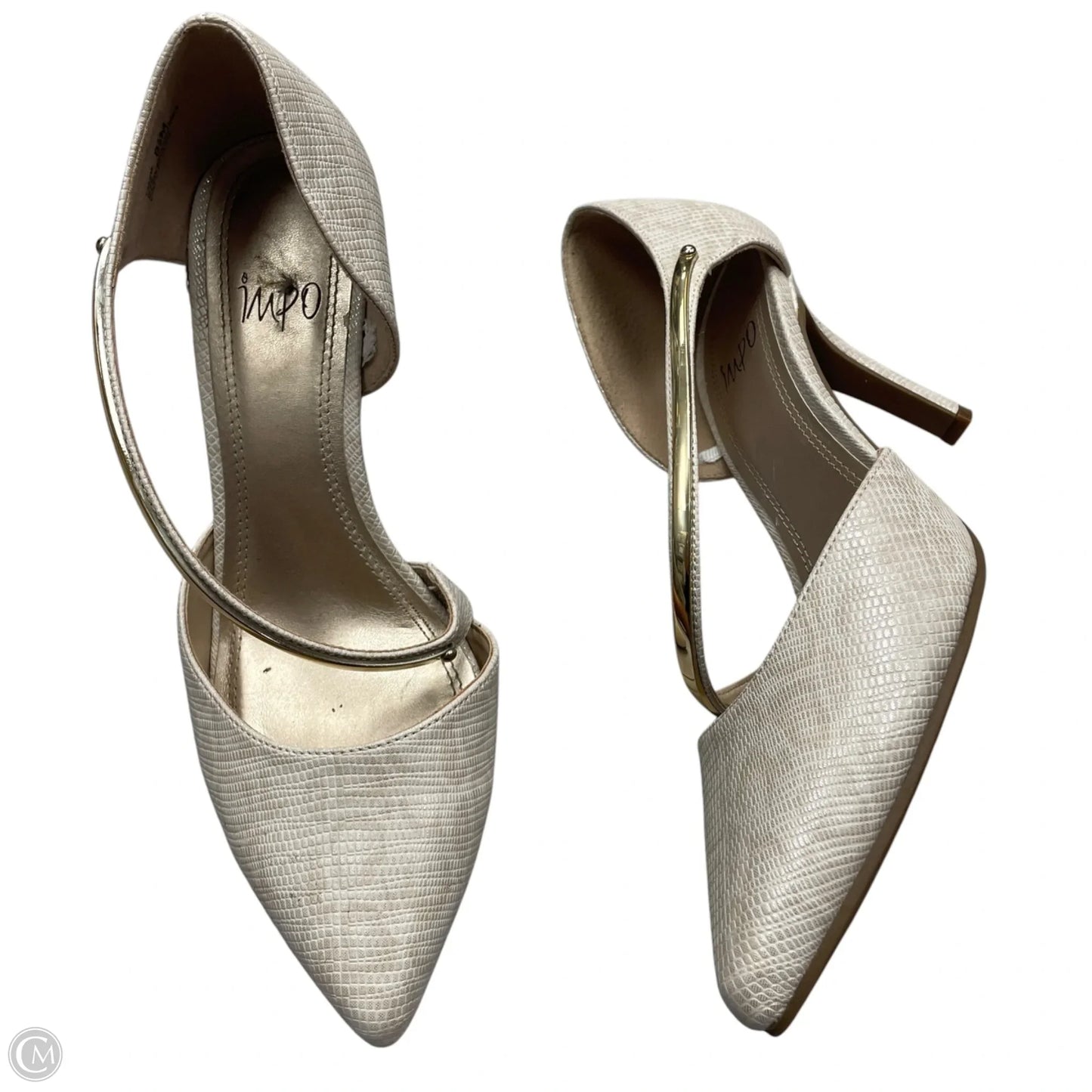 Shoes Heels Kitten By Impo In Cream, Size: 8.5