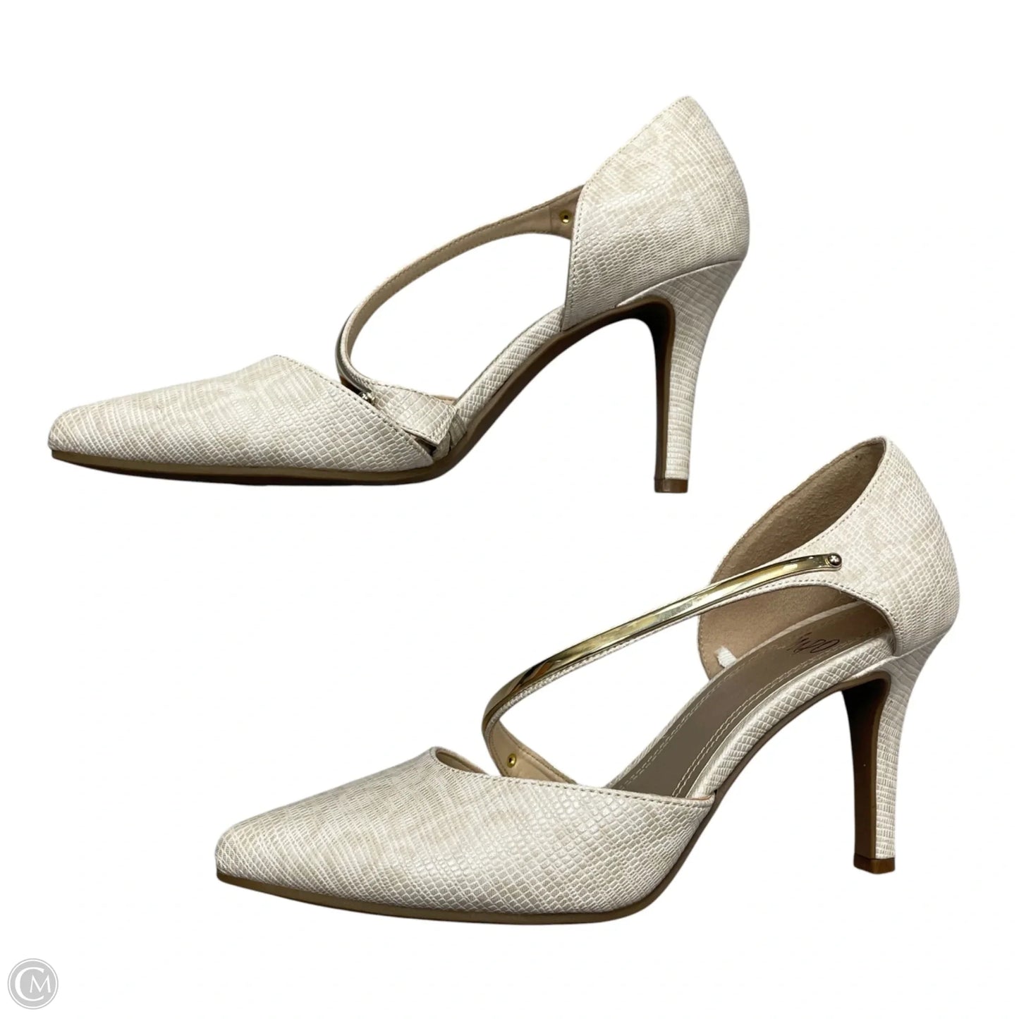 Shoes Heels Kitten By Impo In Cream, Size: 8.5