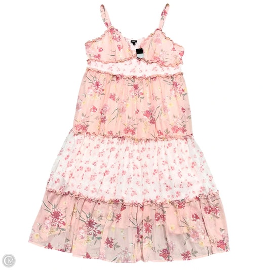Dress Casual Maxi By Torrid In Pink & White, Size: 4x