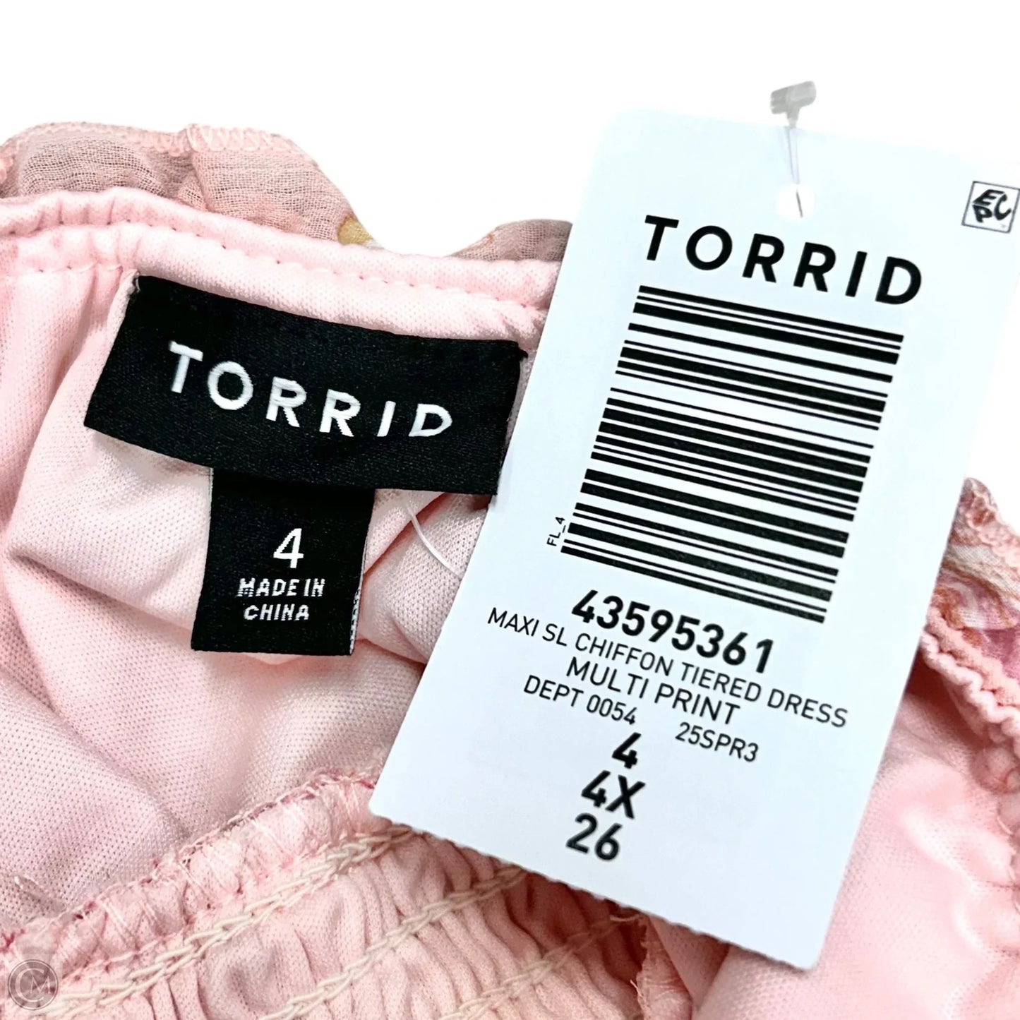 Dress Casual Maxi By Torrid In Pink & White, Size: 4x