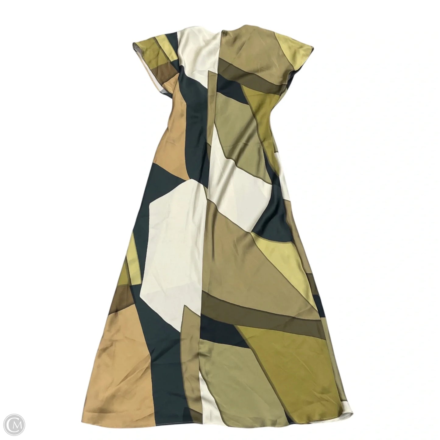 Dress Party Long By Zara In Black & Green, Size: S
