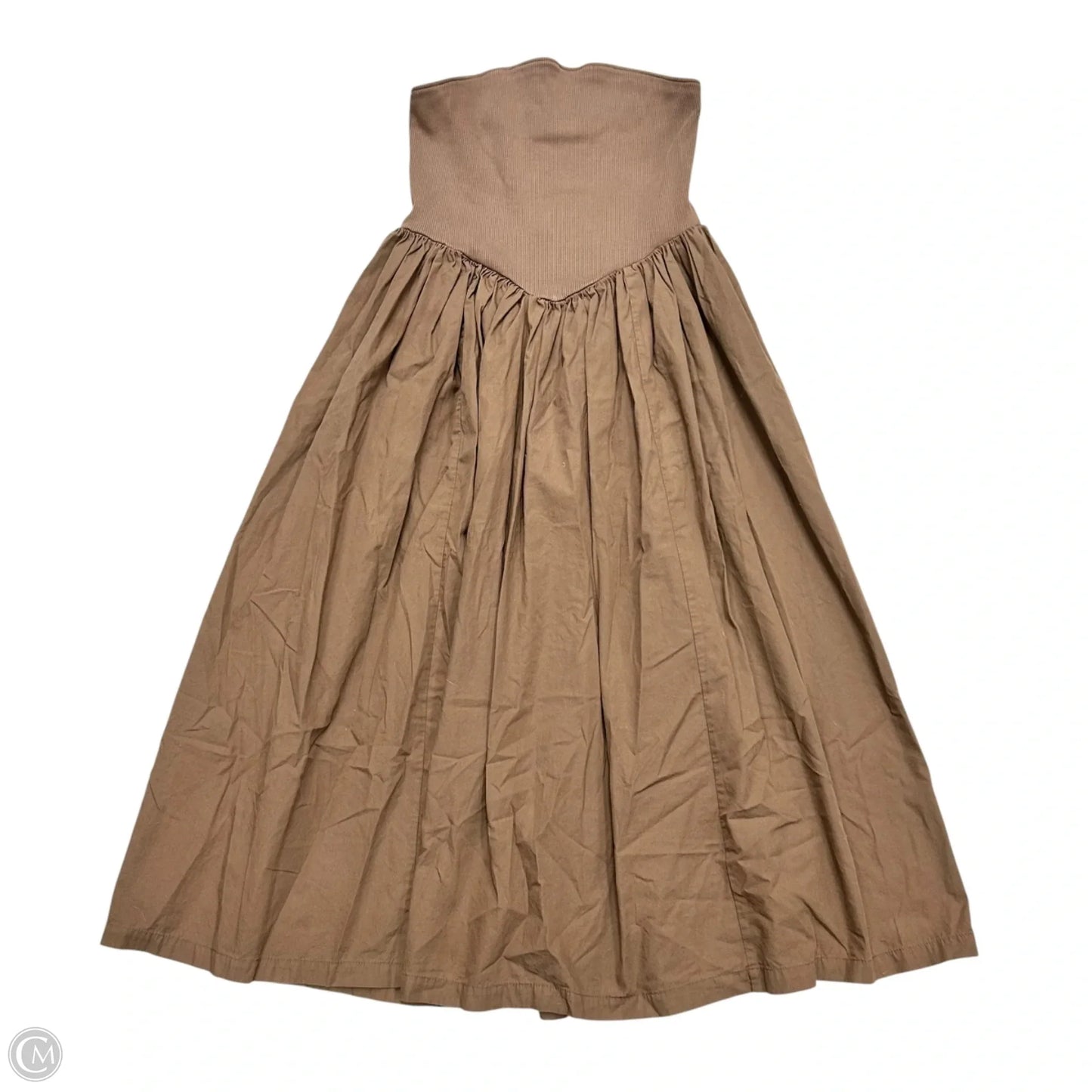 Dress Casual Midi By Anthropologie In Brown, Size: M