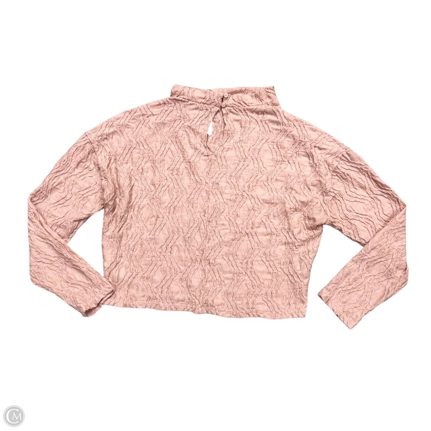Top Long Sleeve By Anthropologie In Pink, Size: M