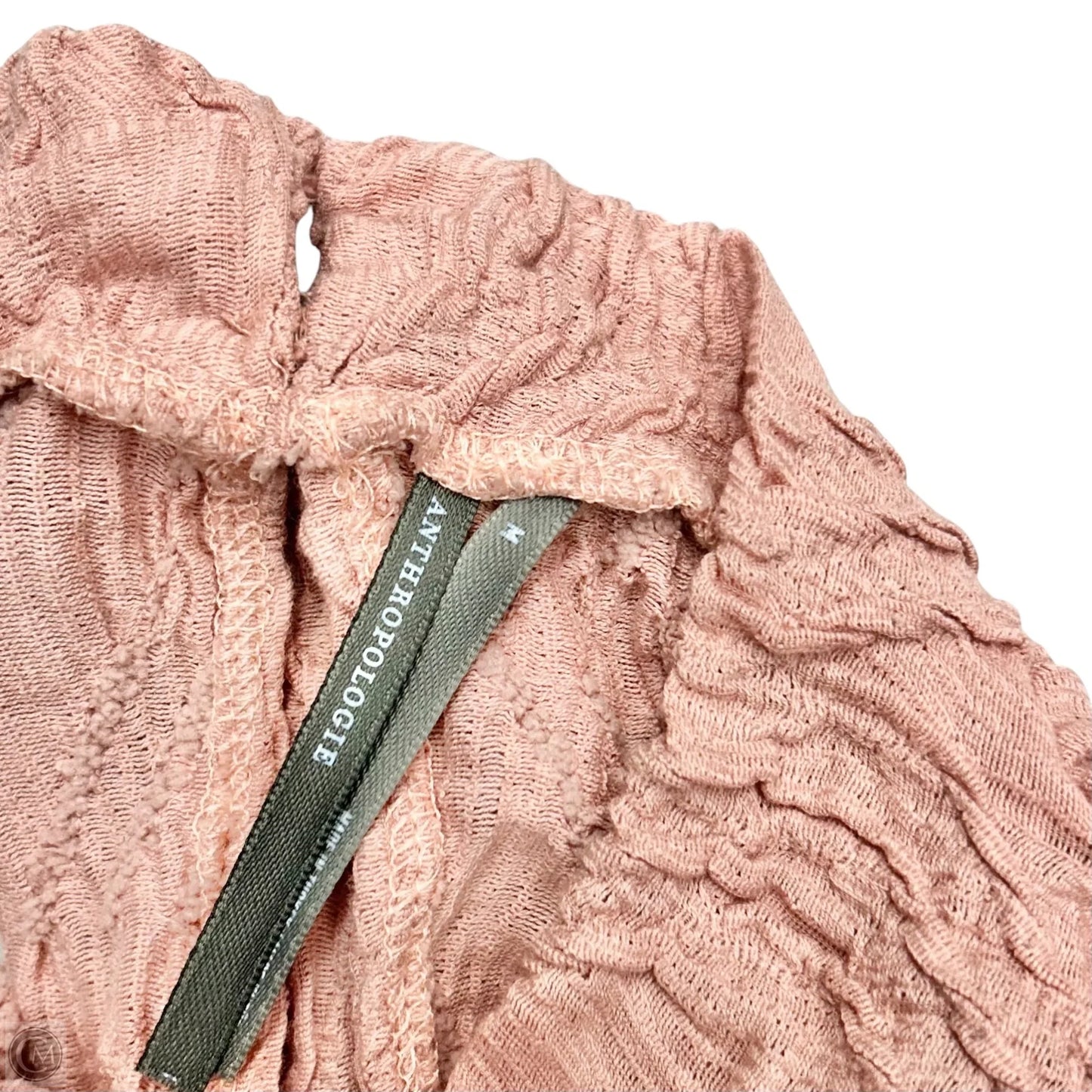 Top Long Sleeve By Anthropologie In Pink, Size: M