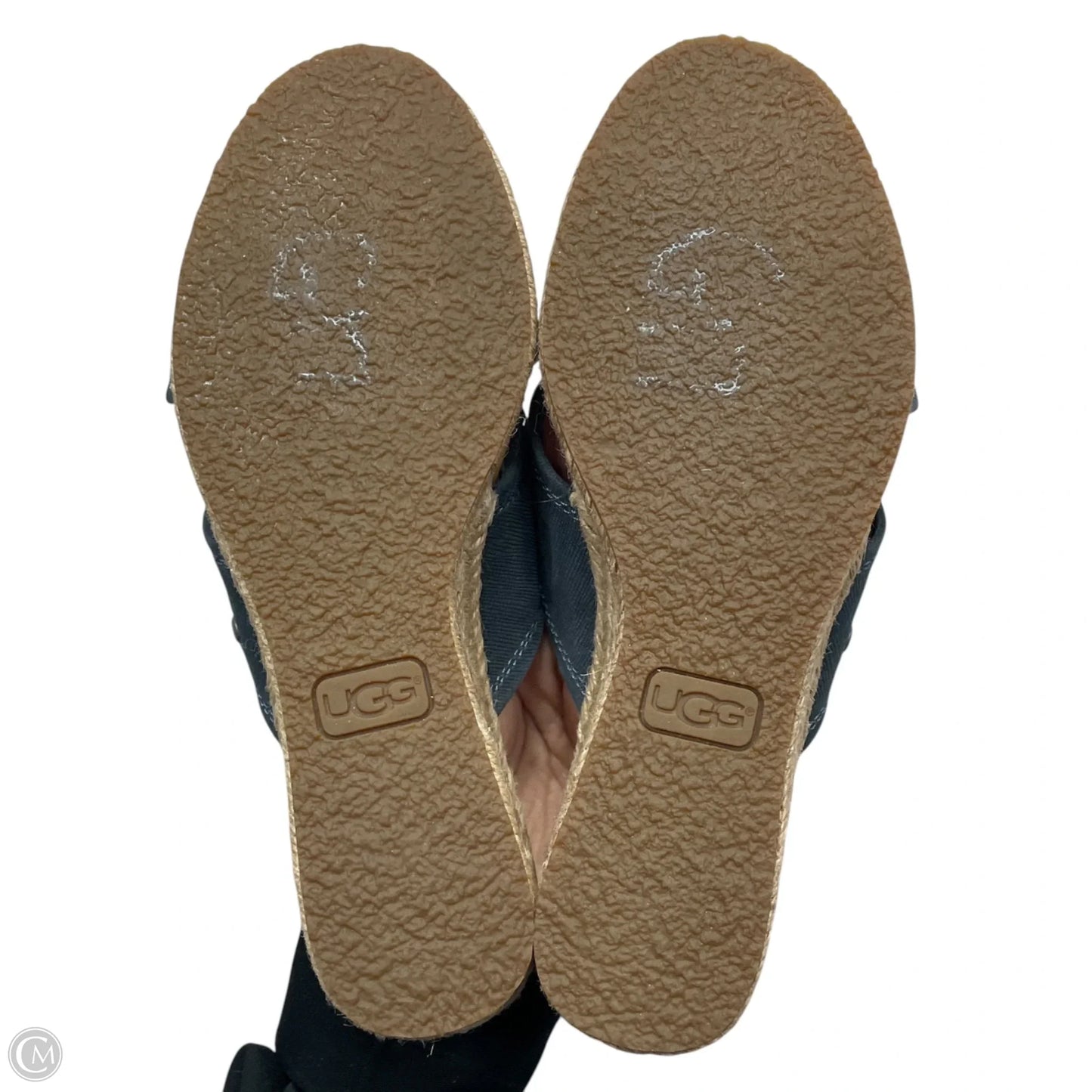 Sandals Designer By Ugg In Blue, Size: 6.5