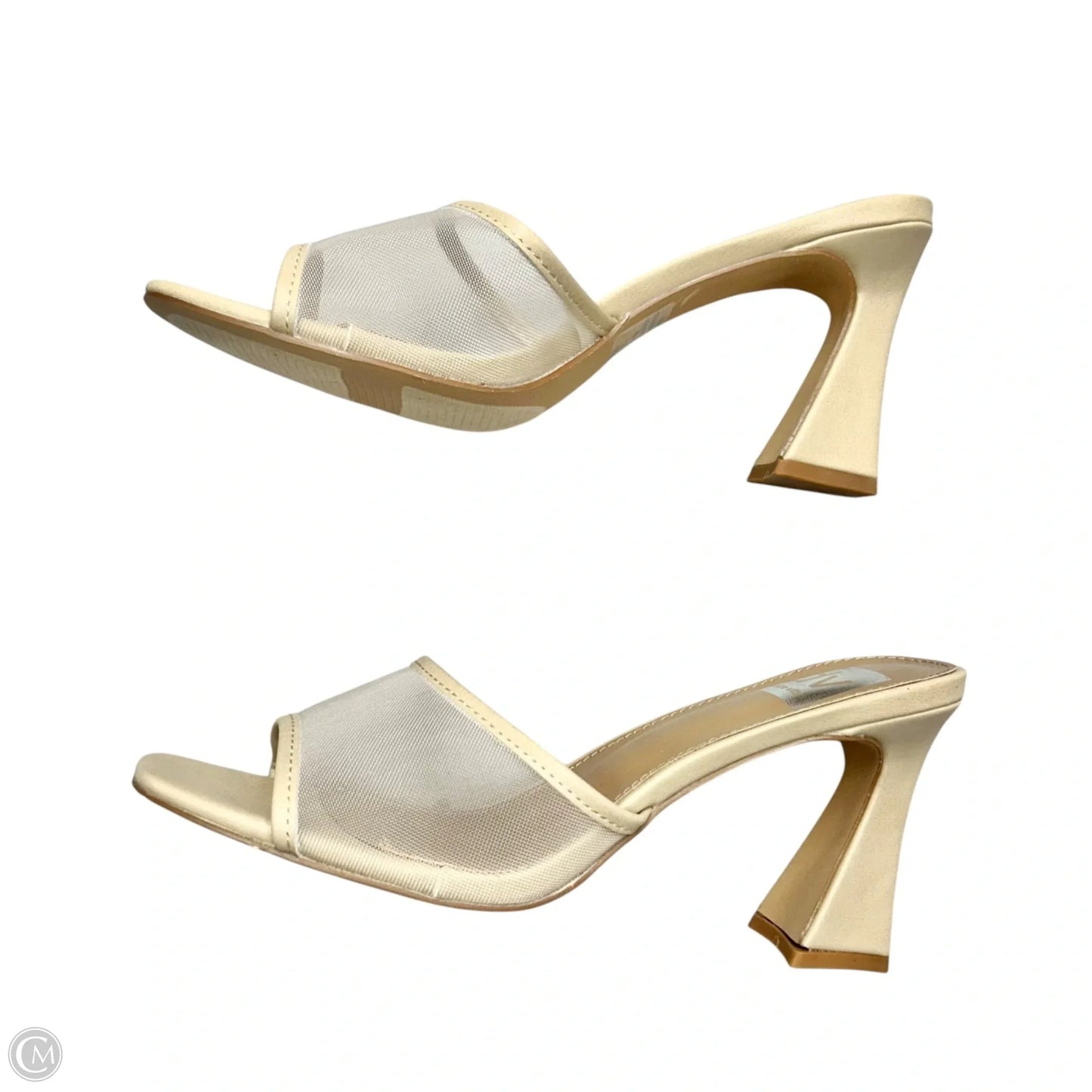 Sandals Heels Block By Dolce Vita In Beige, Size: 6.5