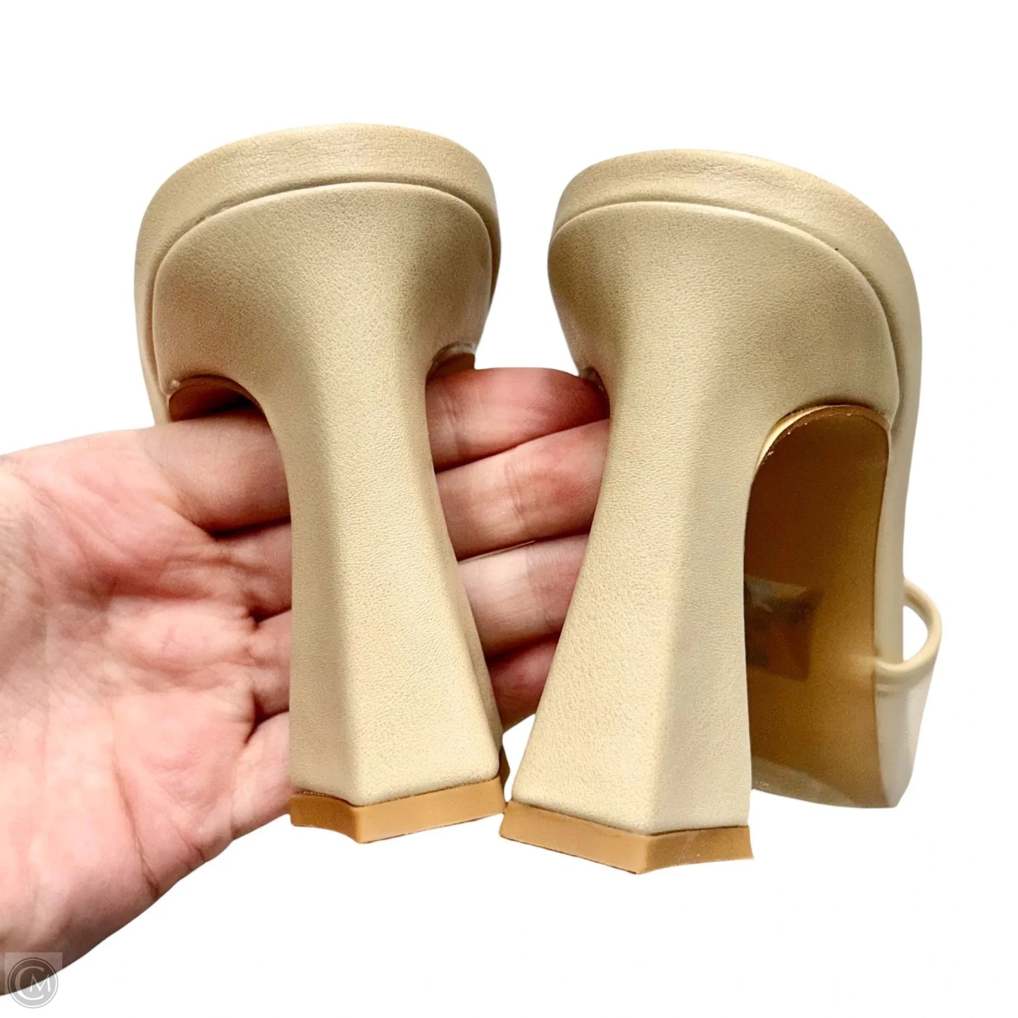 Sandals Heels Block By Dolce Vita In Beige, Size: 6.5