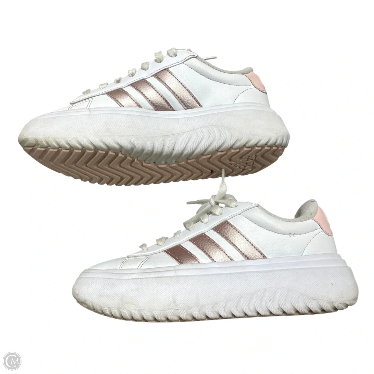 Shoes Sneakers Platform By Adidas In Pink & White, Size: 8