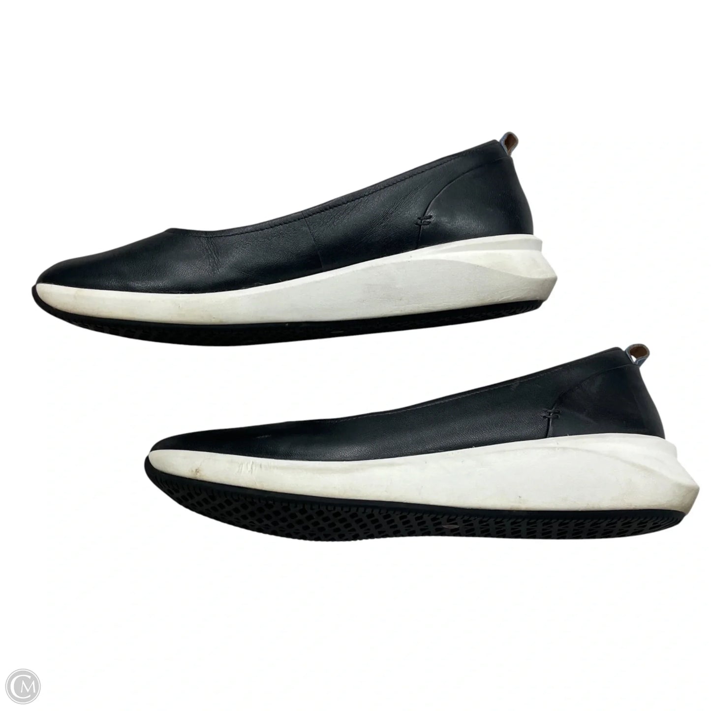 Shoes Flats By Clarks In Black, Size: 12