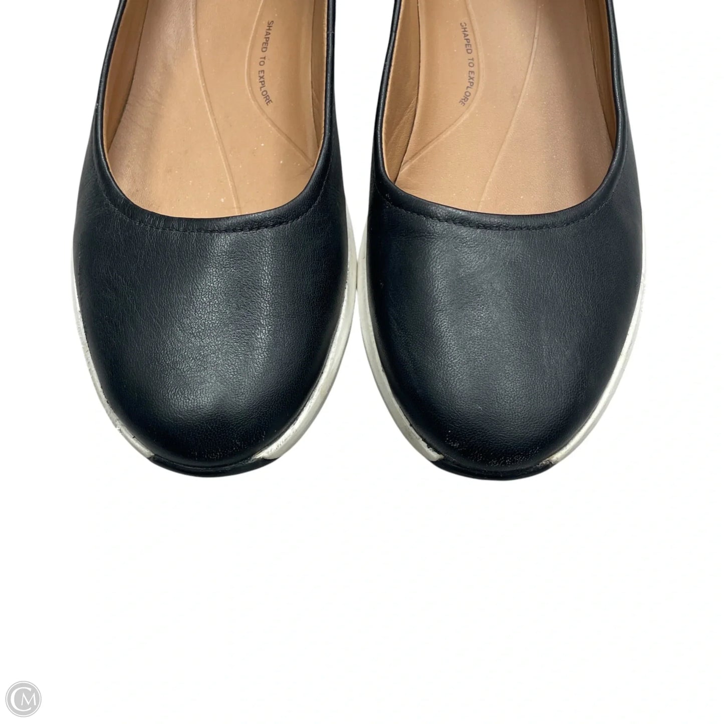 Shoes Flats By Clarks In Black, Size: 12