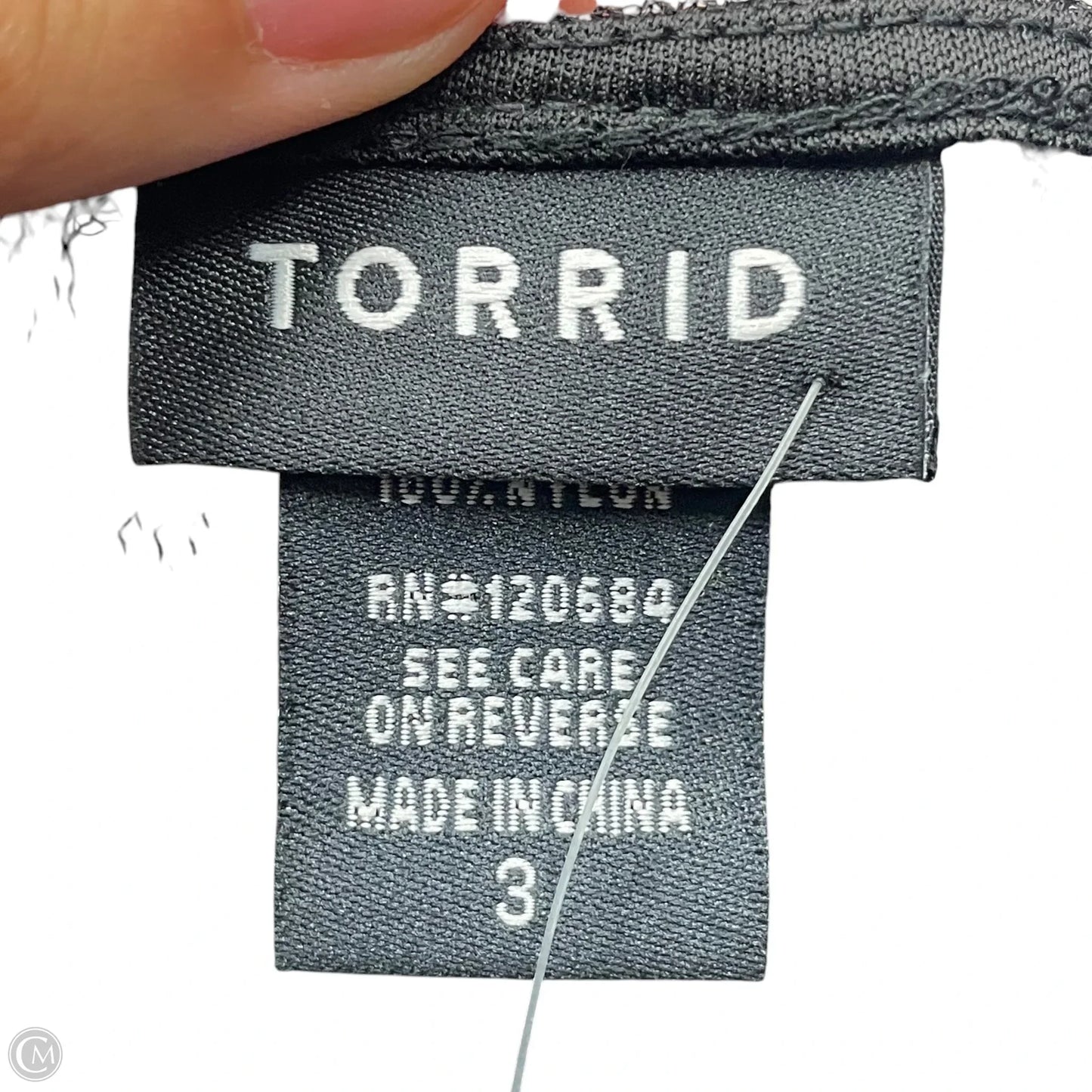 Top Short Sleeve By Torrid In Black, Size: 3x
