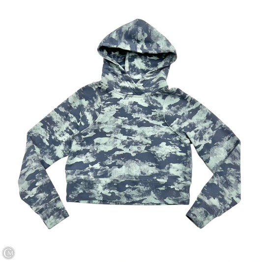 Athletic Sweatshirt Hoodie By Lululemon In Blue, Size: Xs
