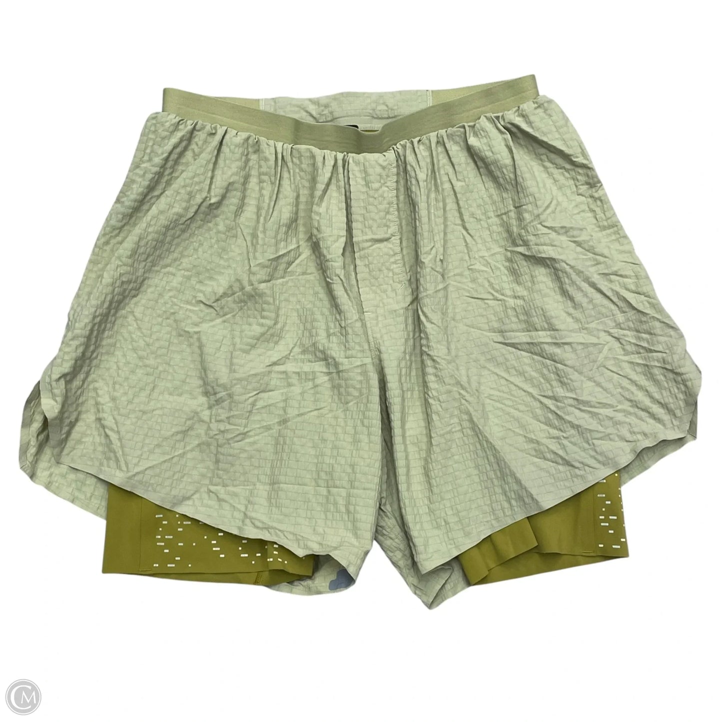 Athletic Shorts By Lululemon In Green, Size: M