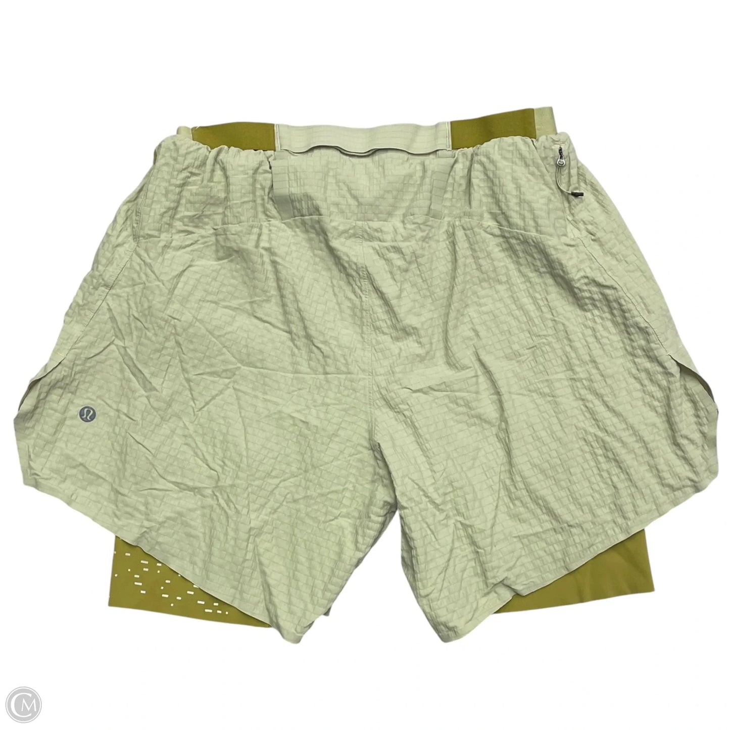 Athletic Shorts By Lululemon In Green, Size: M