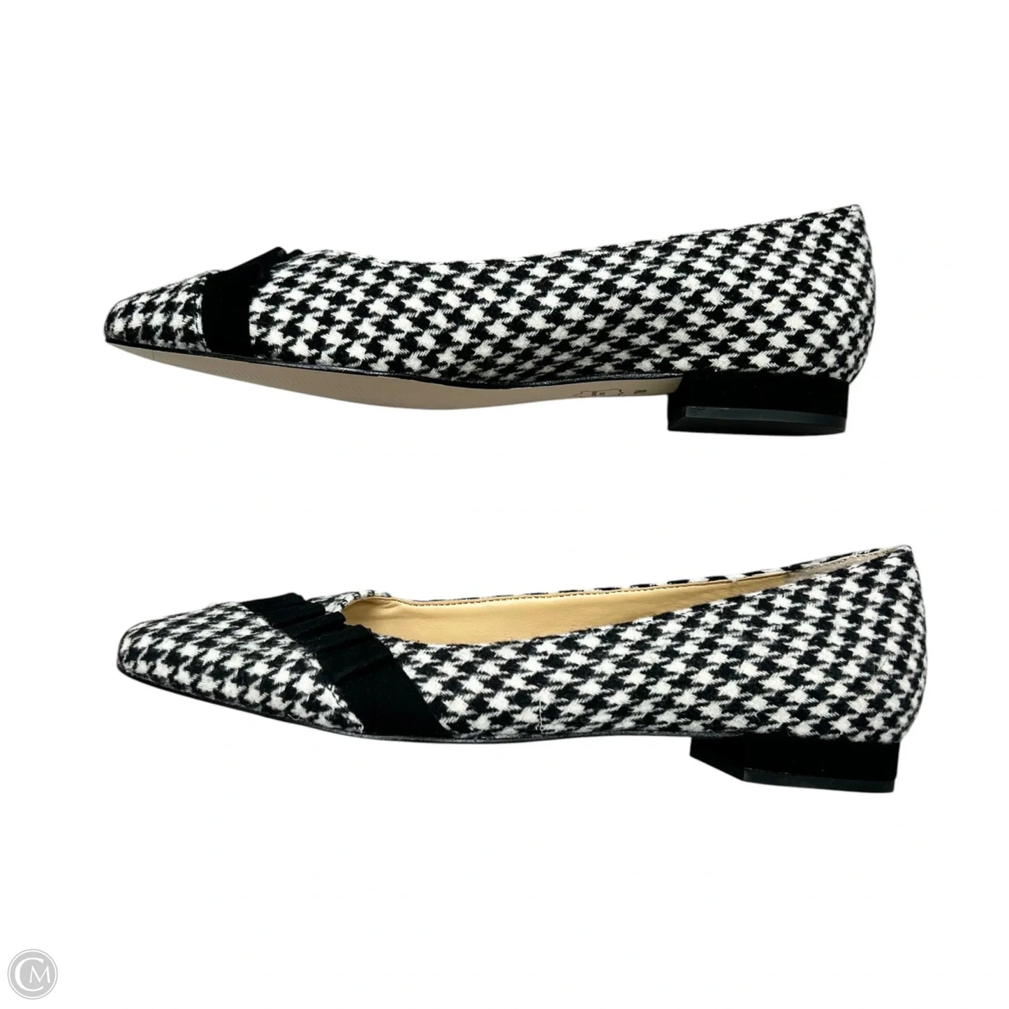 Shoes Flats By Talbots In Black & White, Size: 7