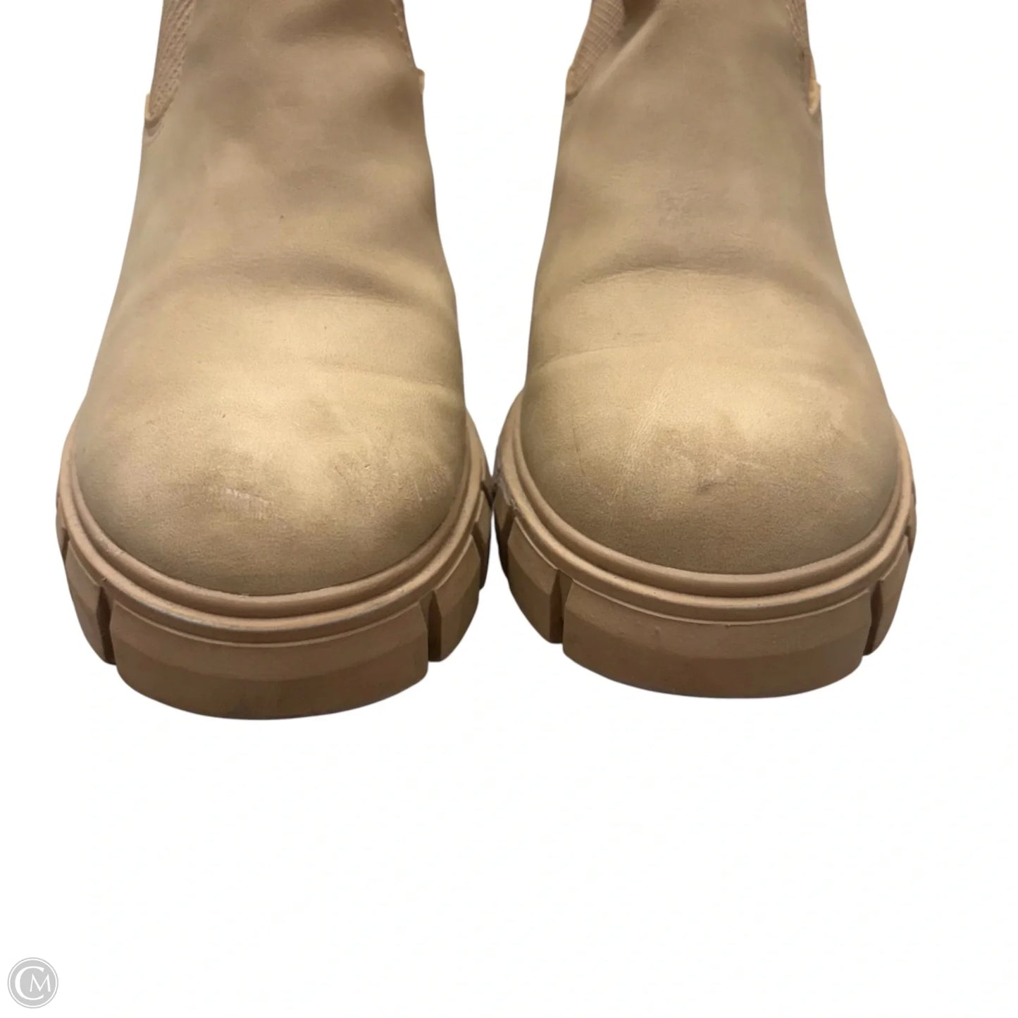 Boots Ankle Heels By Madden Girl In Tan, Size: 8