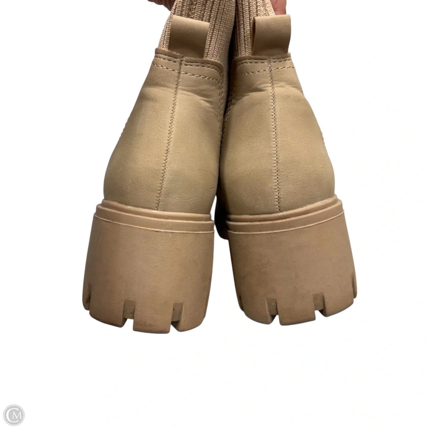 Boots Ankle Heels By Madden Girl In Tan, Size: 8