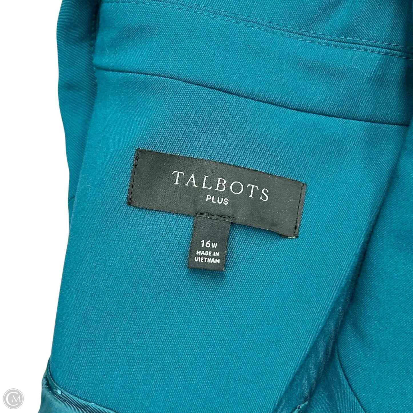 Blazer By Talbots In Teal, Size: Xl