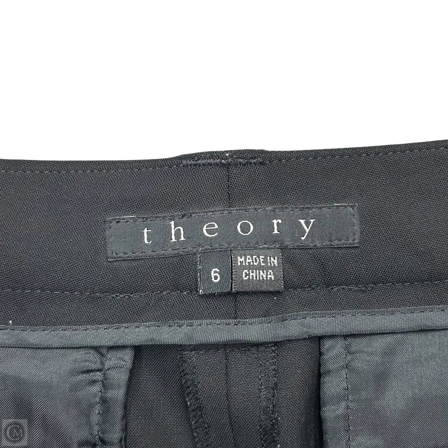 Skirt Mini & Short By Theory In Black, Size: 6