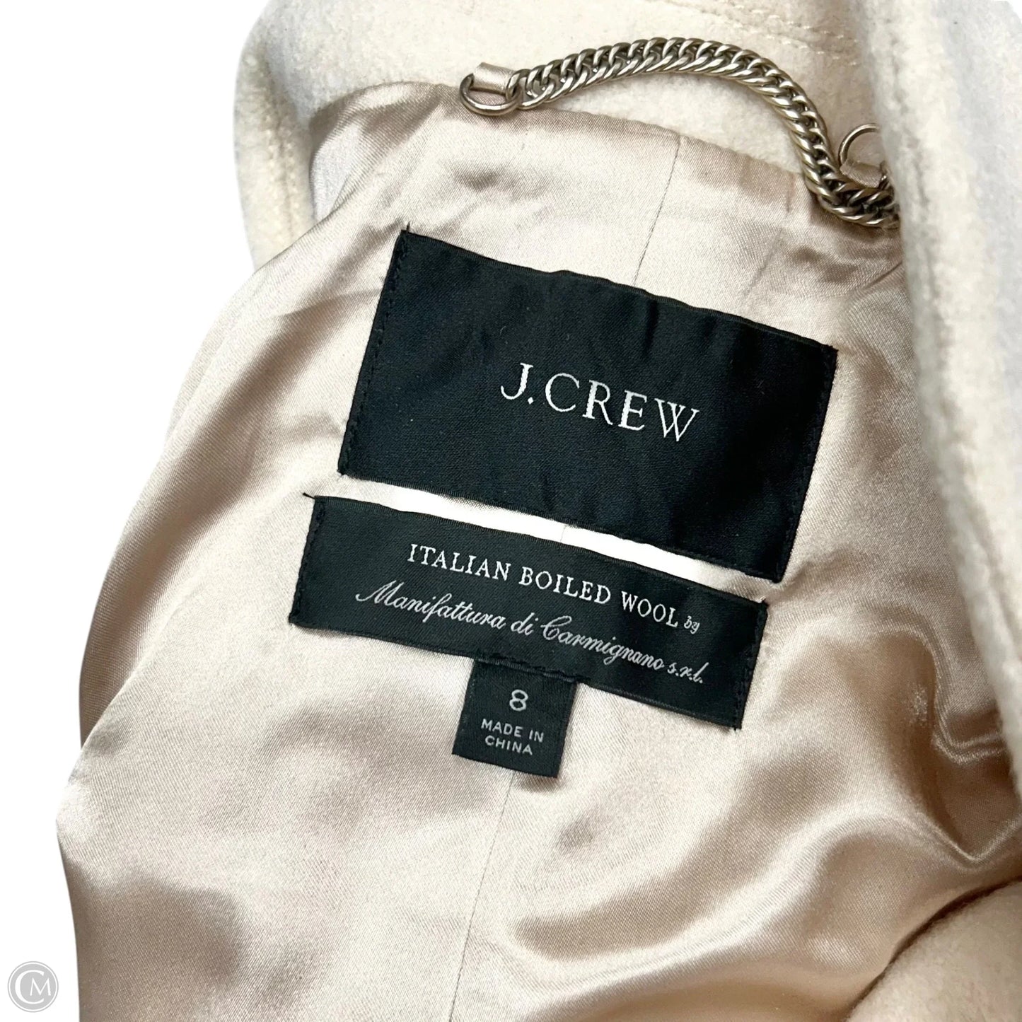 Coat Wool By J. Crew In Cream, Size: M