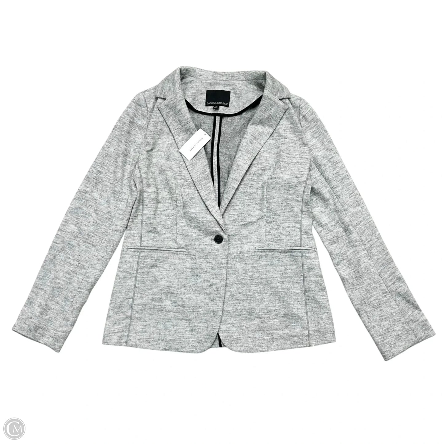 Blazer By Banana Republic In Grey, Size: M