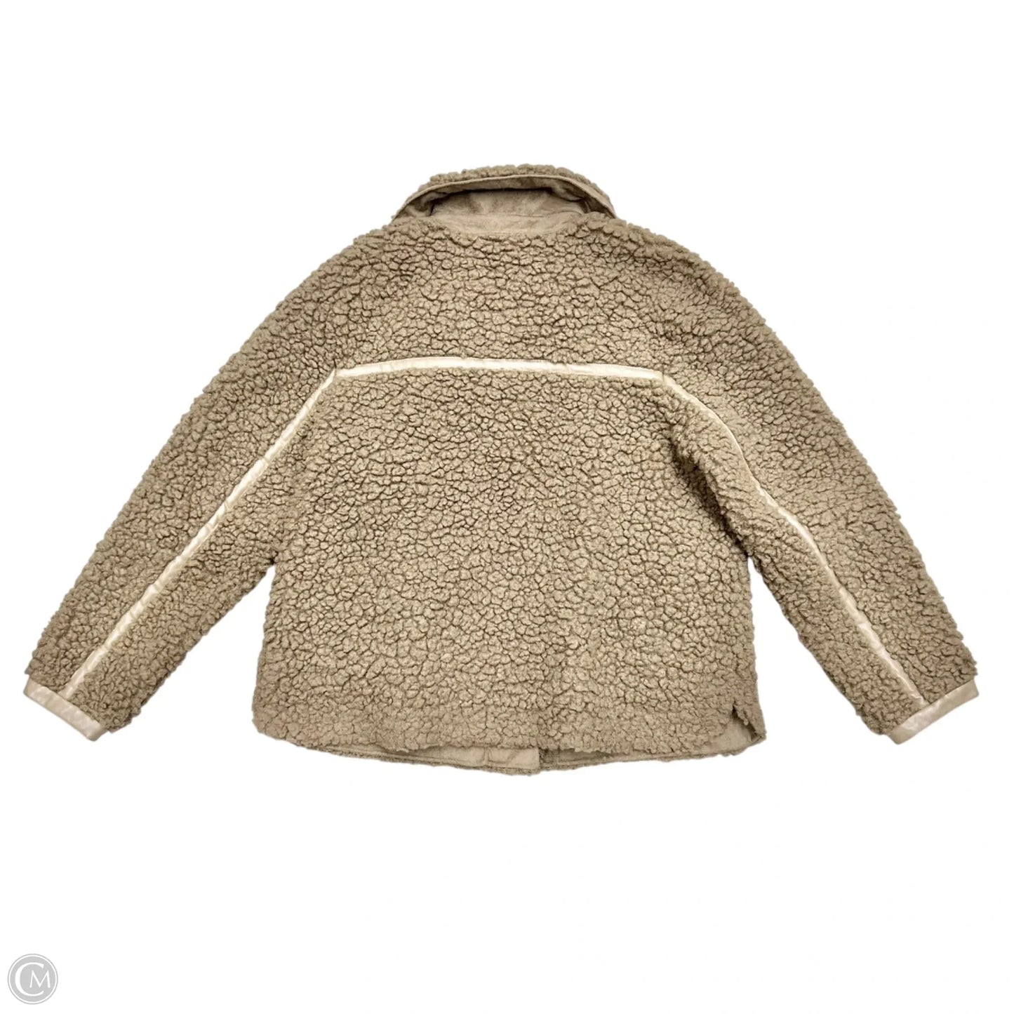 Jacket Faux Fur & Sherpa By Soft Surroundings In Taupe, Size: M