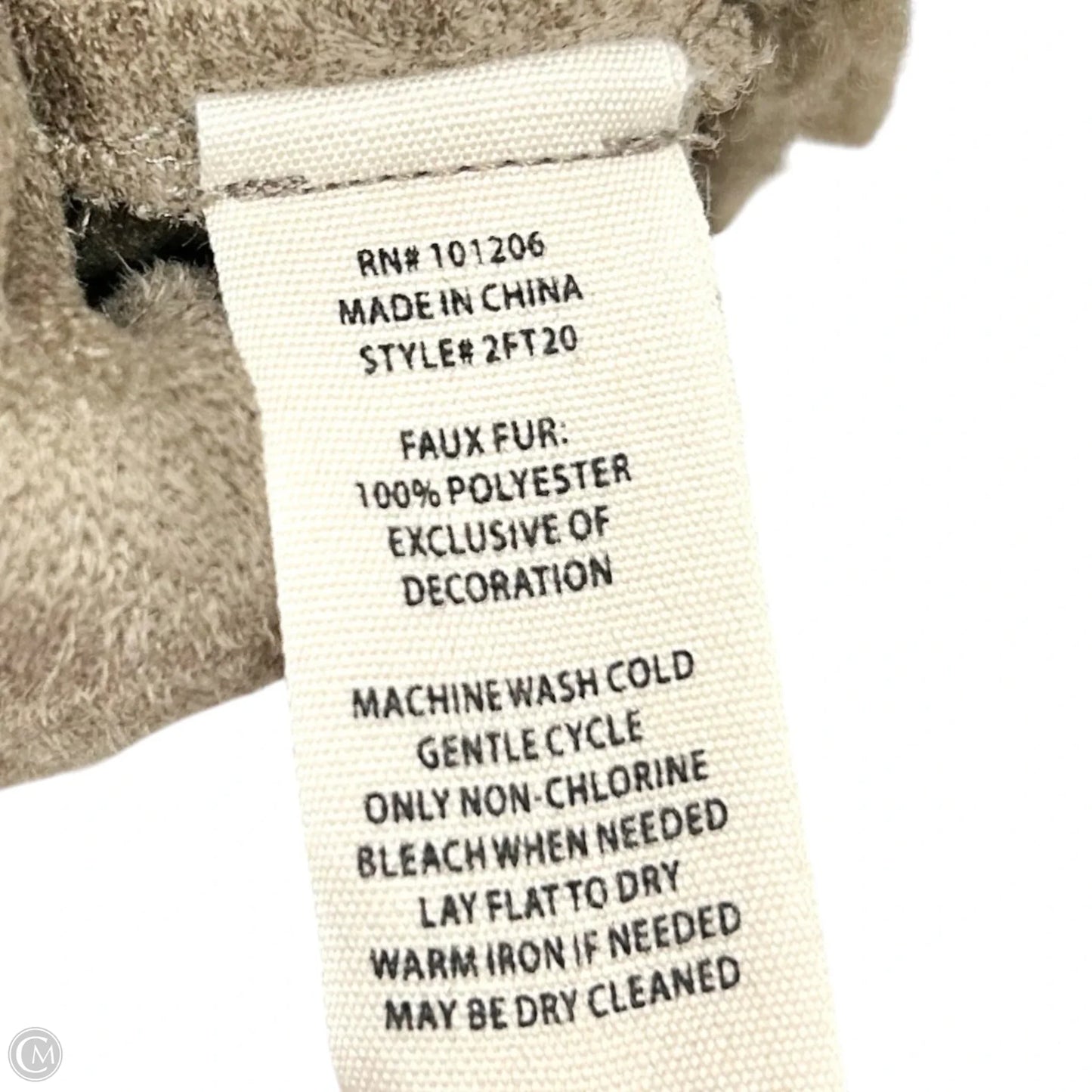 Jacket Faux Fur & Sherpa By Soft Surroundings In Taupe, Size: M