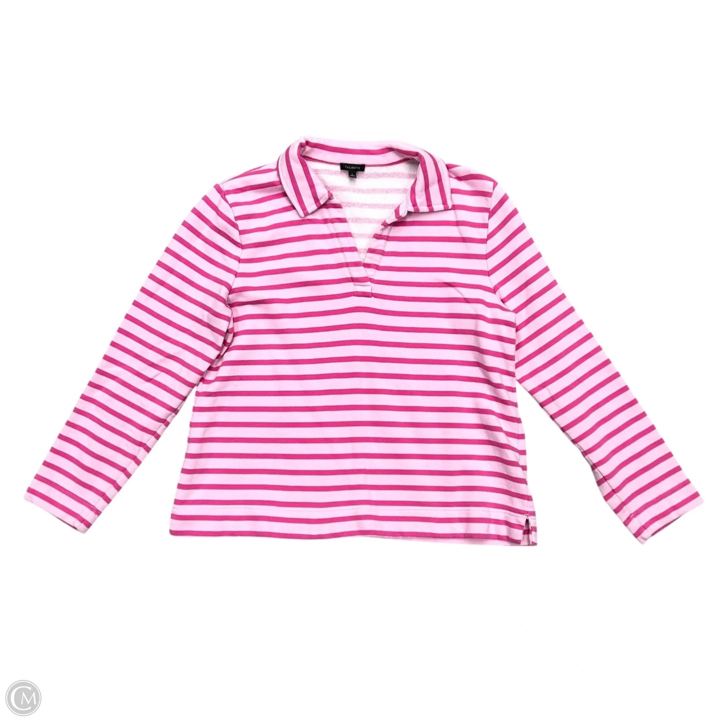 Sweatshirt Collar By Talbots In Pink, Size: L