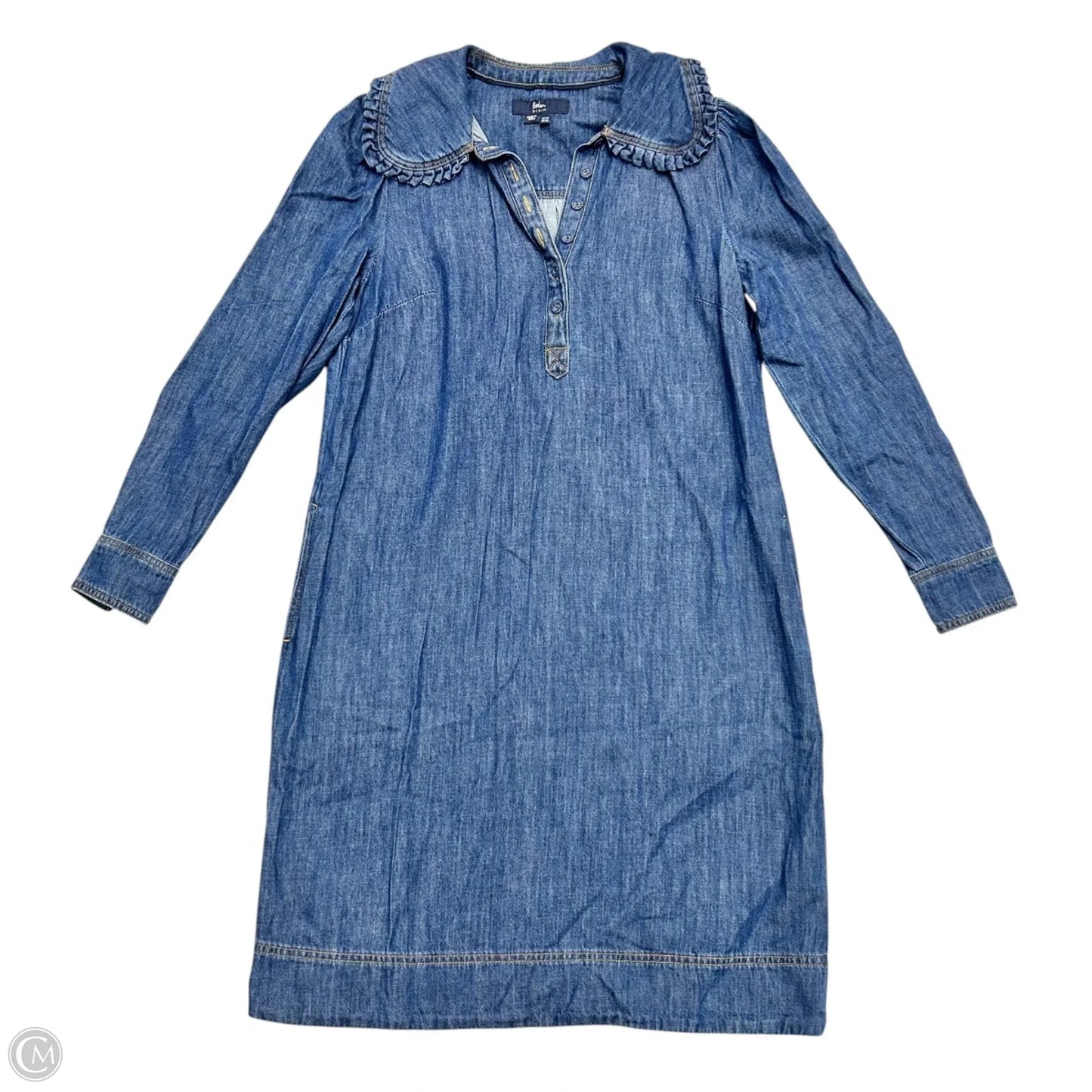 Dress Casual Short By Boden In Blue Denim, Size: M