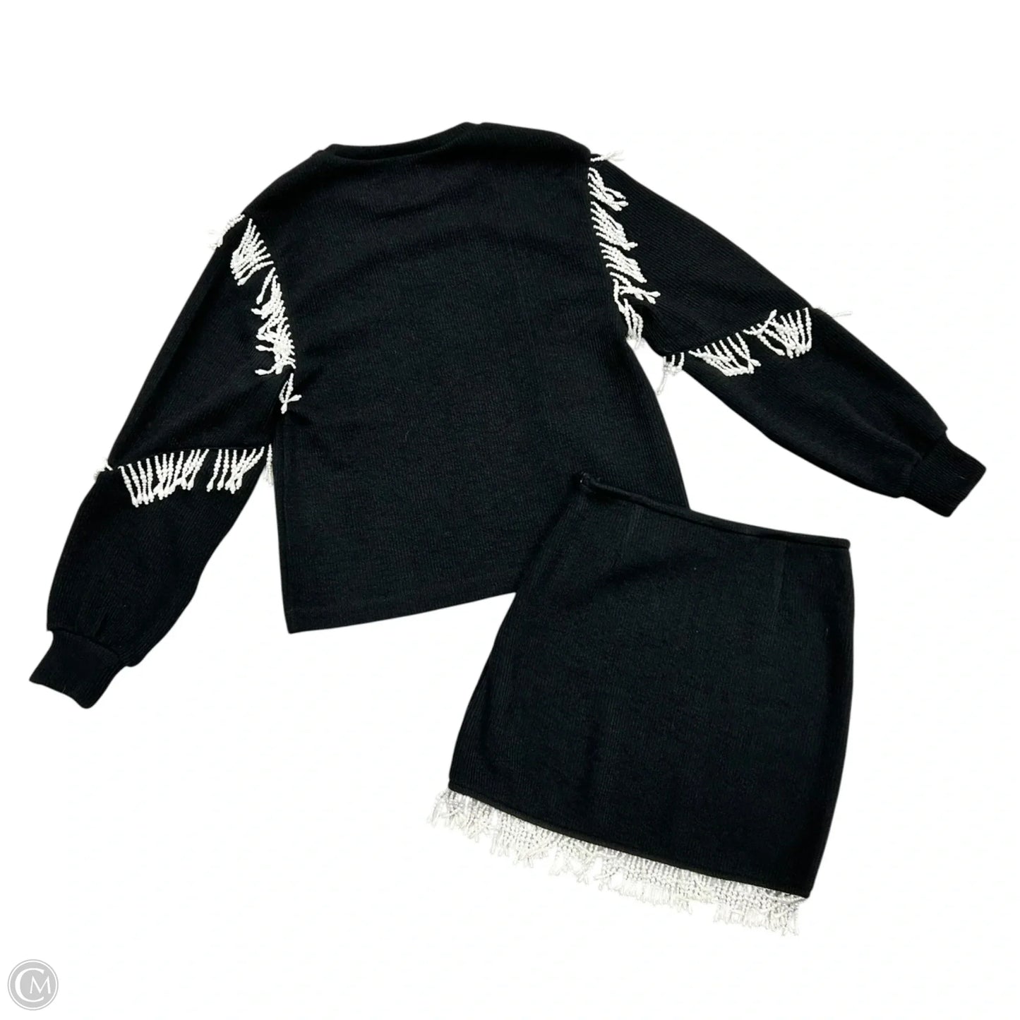 Skirt Set 2pc By Saylor In Black & White, Size: Xs