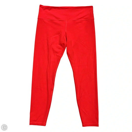 Athletic Leggings By Athleta In Red, Size: Xl