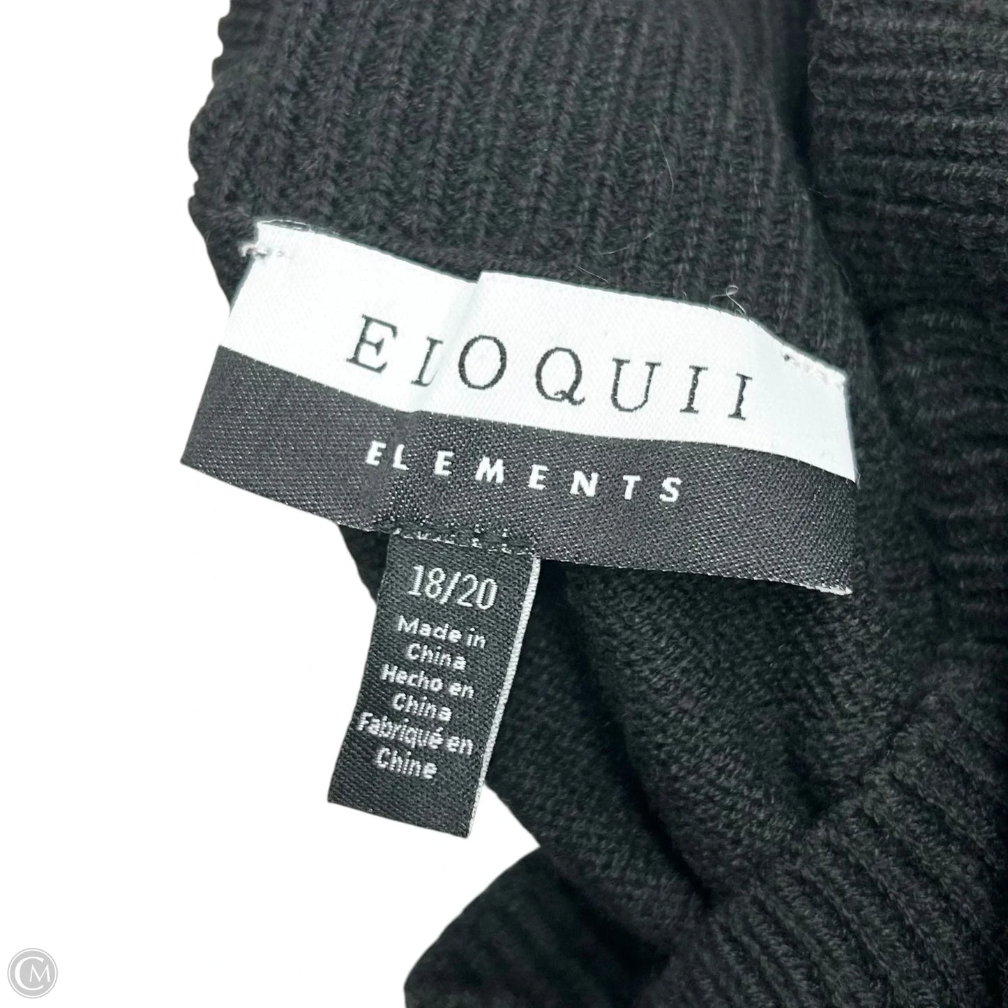 Sweater By Eloquii In Black, Size: 2x