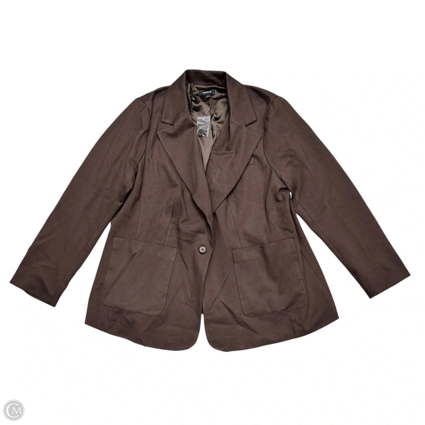 Blazer By Torrid In Brown, Size: 2x