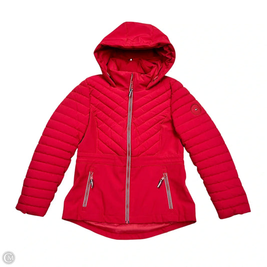 Jacket Puffer & Quilted By Tommy Hilfiger In Red, Size: S