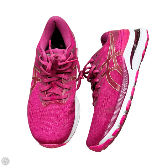 Shoes Athletic By Asics In Pink & White, Size: 7