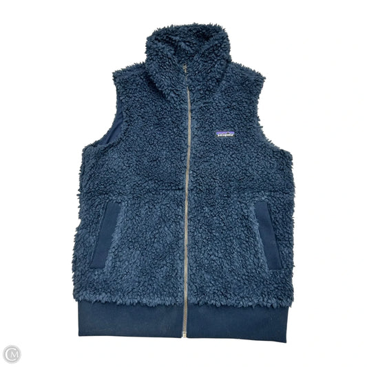 Vest Faux Fur & Sherpa By Patagonia In Navy, Size: M