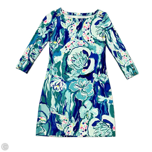 Dress Designer By Lilly Pulitzer In Blue & White, Size: Xxs