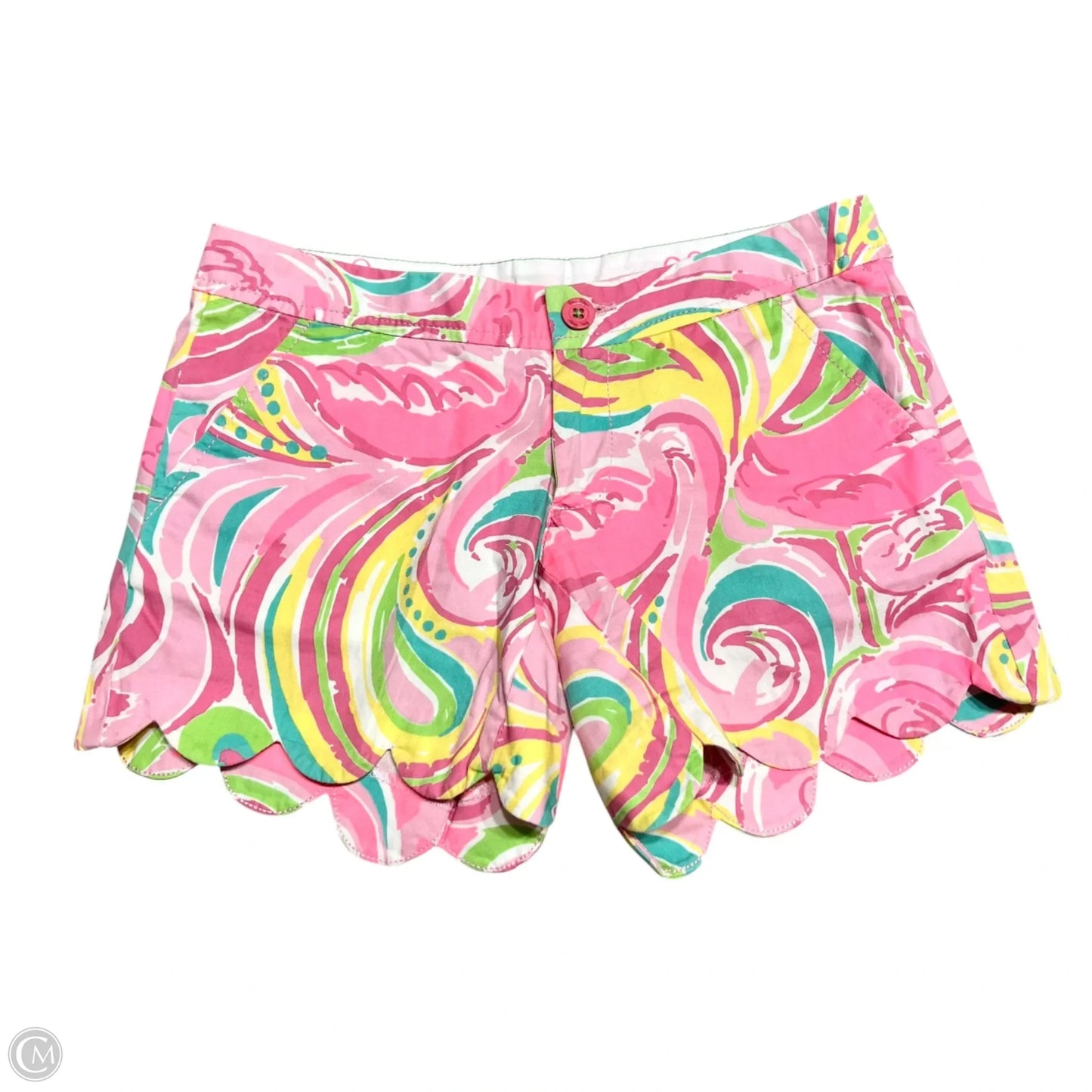 Shorts Designer By Lilly Pulitzer In Pink & Yellow, Size: 00