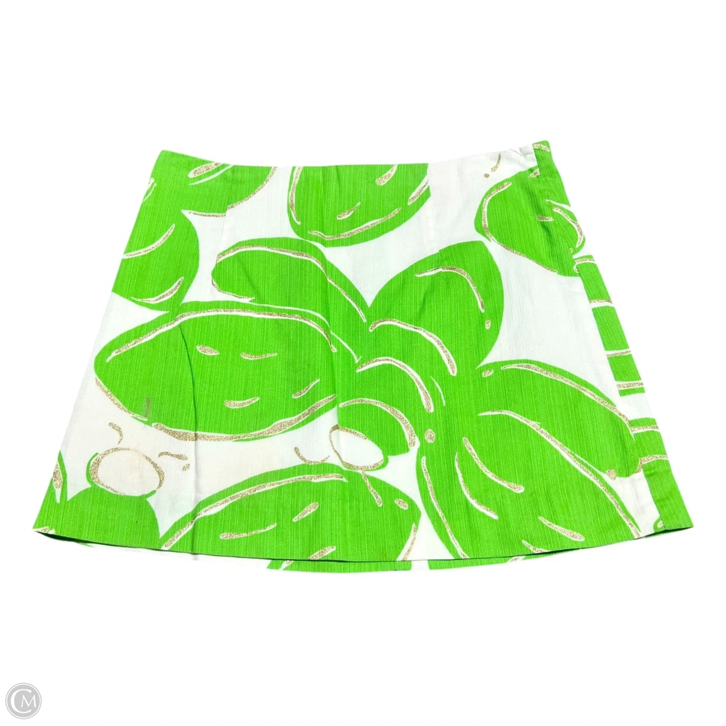 Skirt Designer By Lilly Pulitzer In Green & White, Size: 0