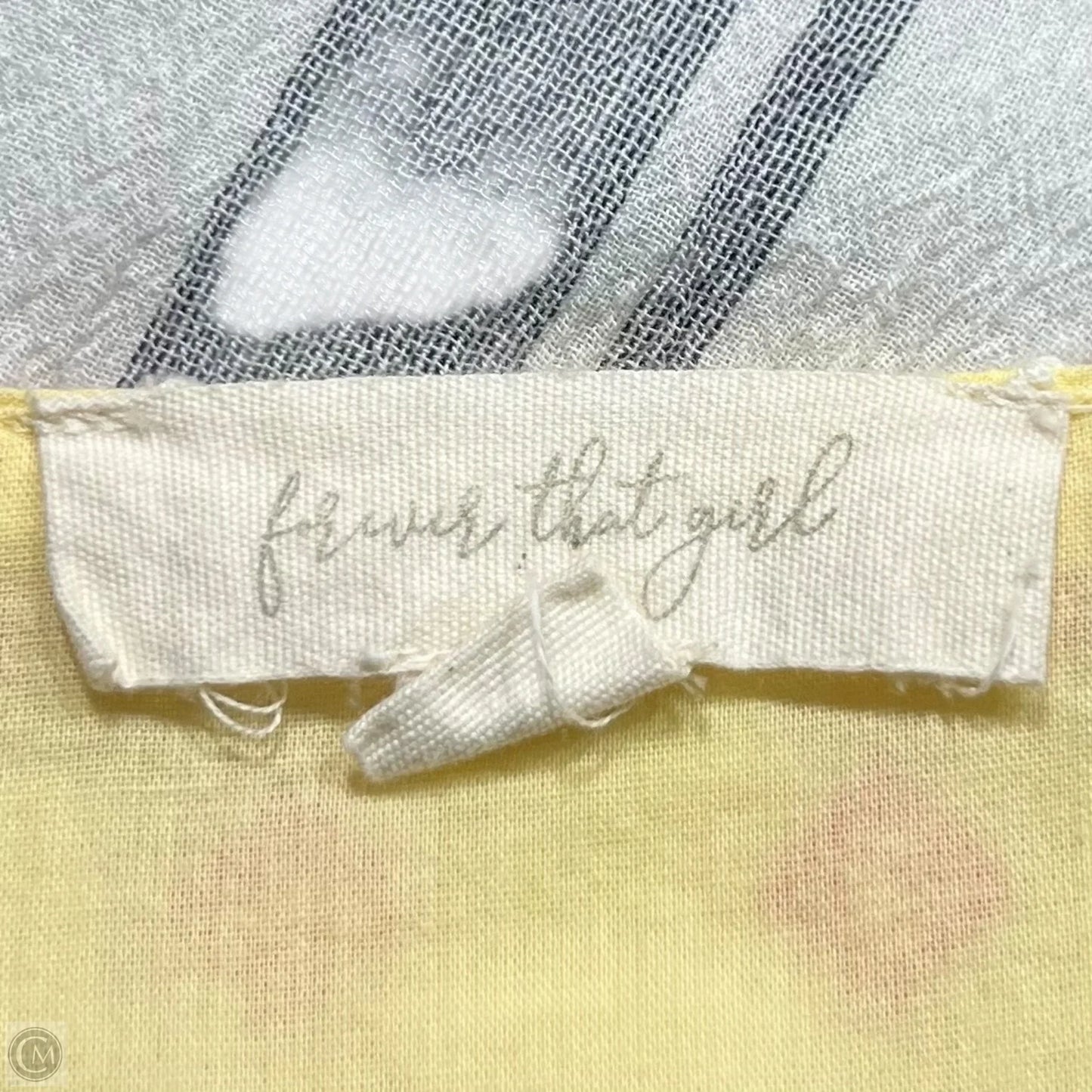 Top Sleeveless By Forever That Girl In Blue & Yellow, Size: Xs