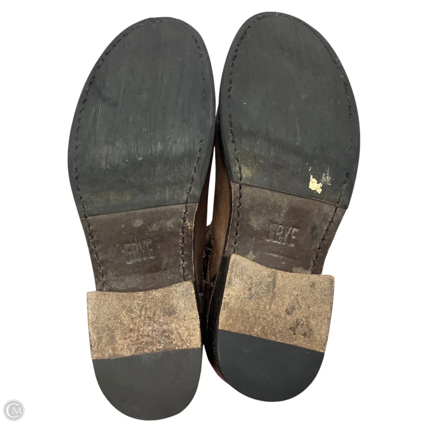 Boots Designer By Frye In Tan, Size: 6.5