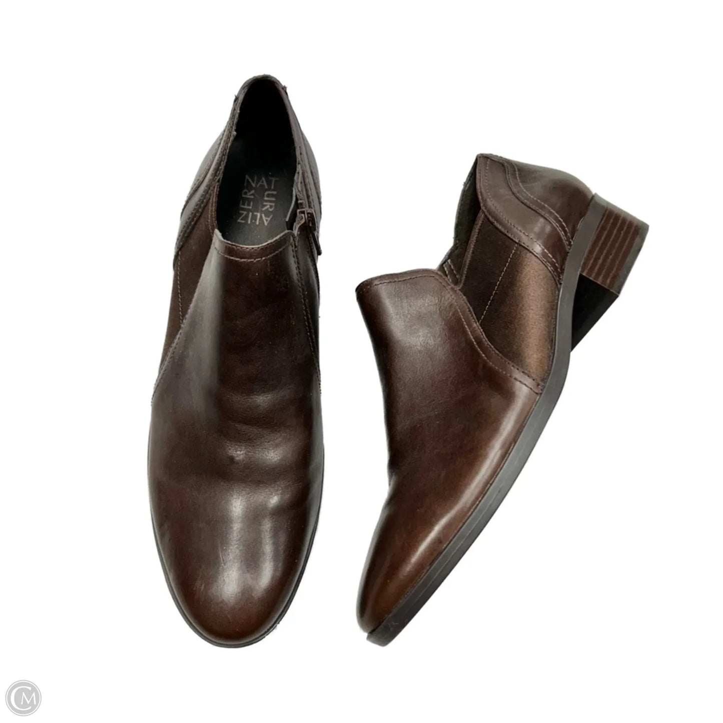 Boots Ankle Flats By Naturalizer In Brown, Size: 11