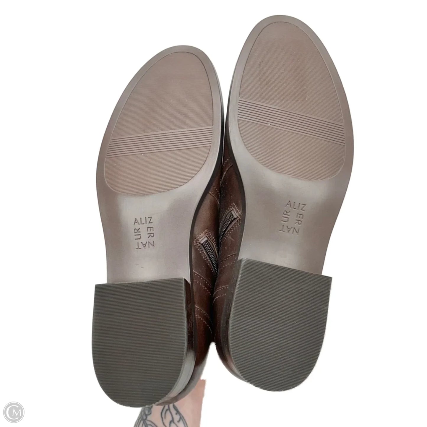 Boots Ankle Flats By Naturalizer In Brown, Size: 11