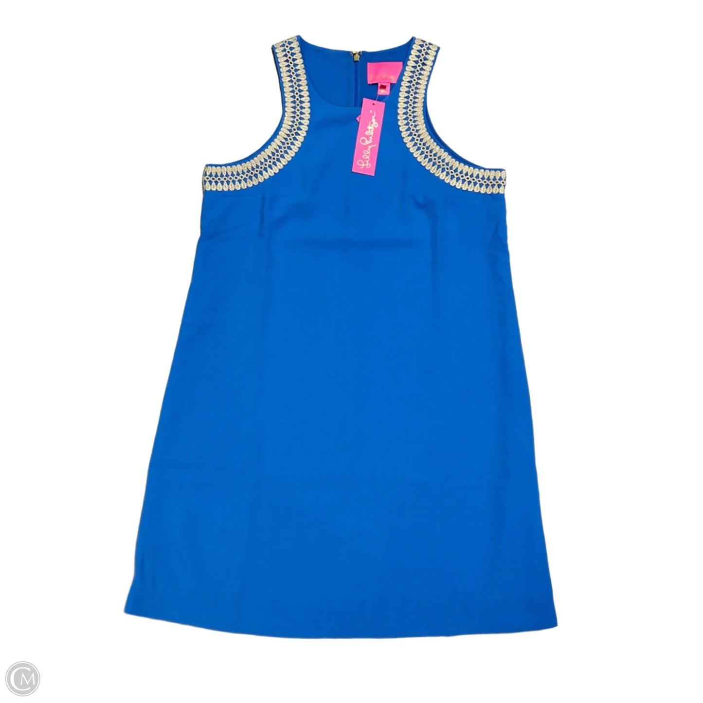 Dress Designer By Lilly Pulitzer In Blue & Gold, Size: S