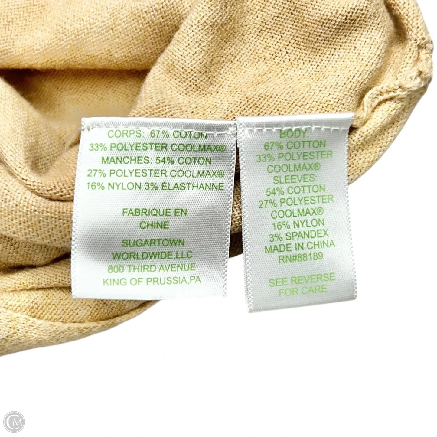 Top Long Sleeve Designer By Lilly Pulitzer In Tan, Size: Xl