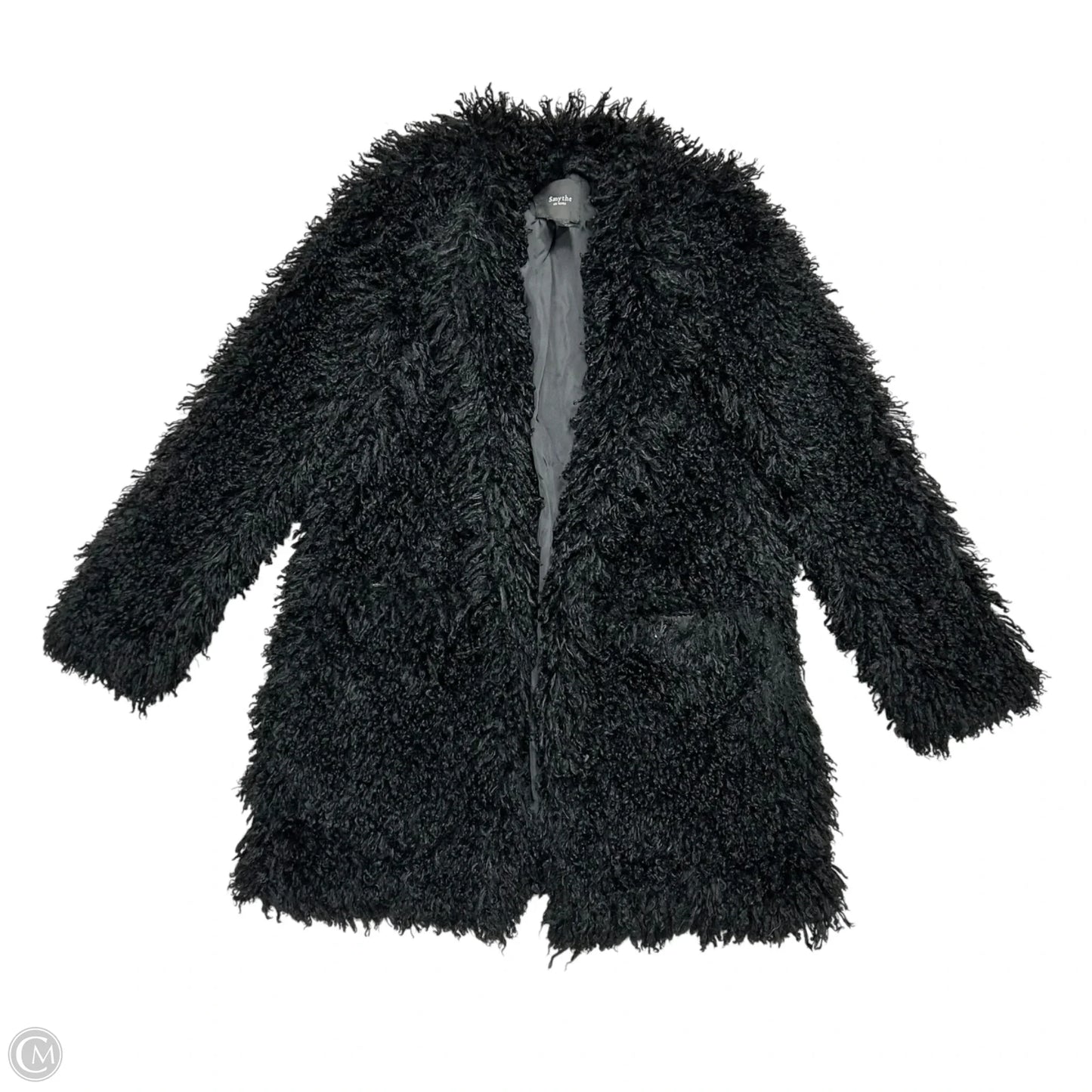 Jacket Faux Fur & Sherpa By Smythe In Black, Size: S