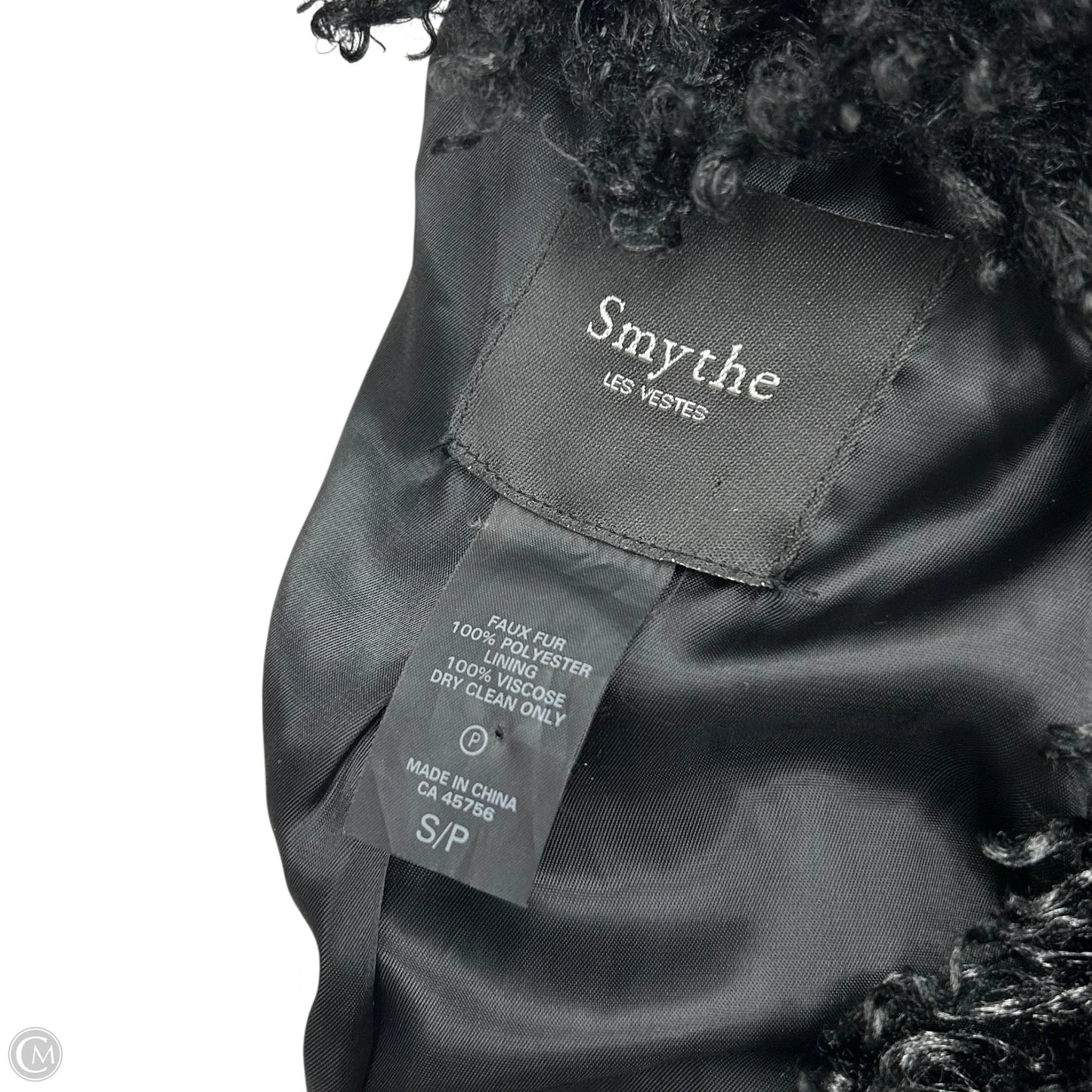 Jacket Faux Fur & Sherpa By Smythe In Black, Size: S