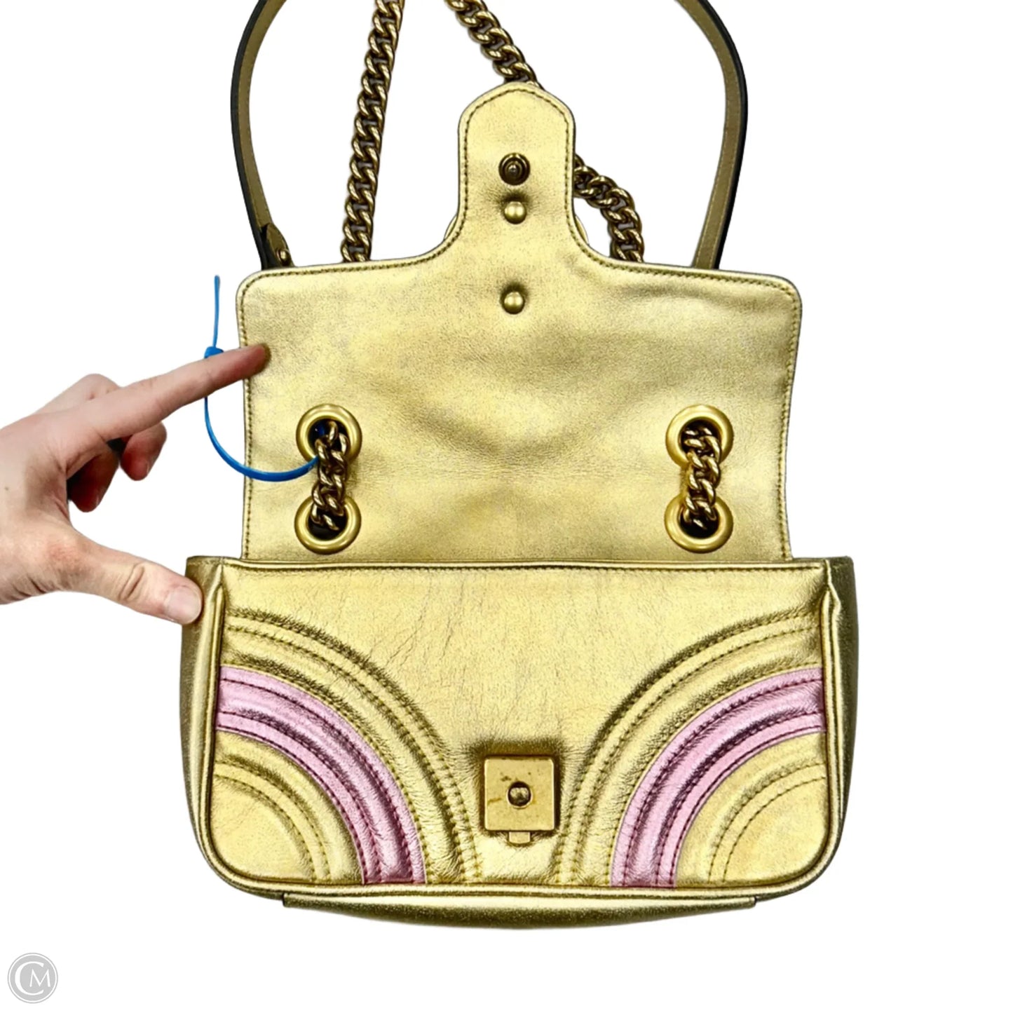 Crossbody Luxury Designer By Gucci, Size: Small