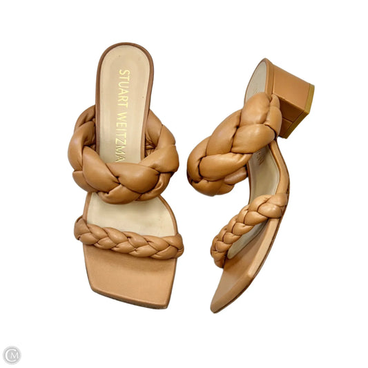 Sandals Designer By Stuart Weitzman In Tan, Size: 7